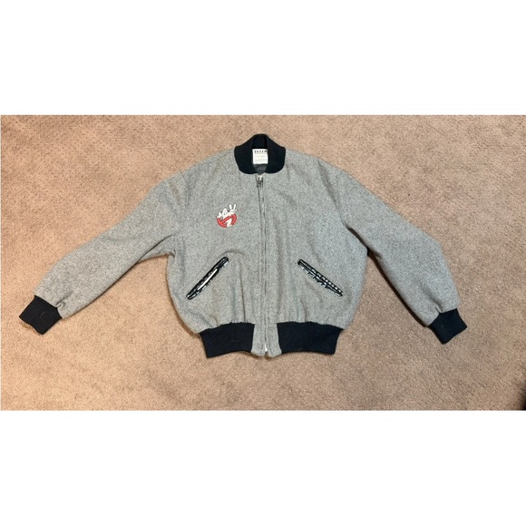 Vintage Ghostbusters 2 Delong Movie Promo Bomber Wool 80s Jacket Size 44 READ - Picture 2 of 10